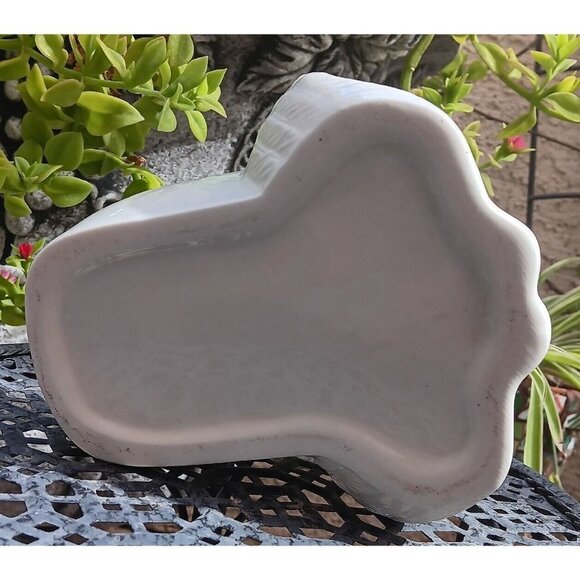 Vintage ANGEL WITH BIRD Ceramic Planter Garden Decor Art Cherub - Picture 10 of 10